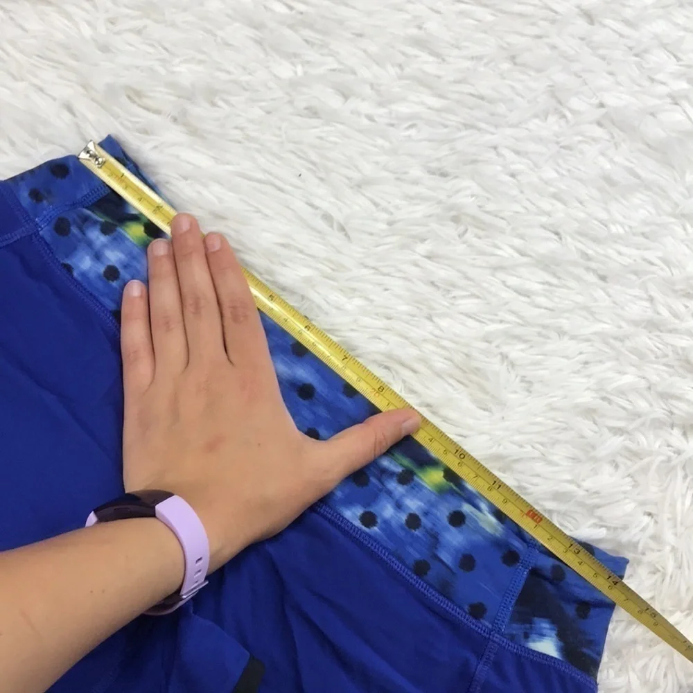 Lululemon Run: Speed Short Sapphire Blue Washi Weave Angel Wing